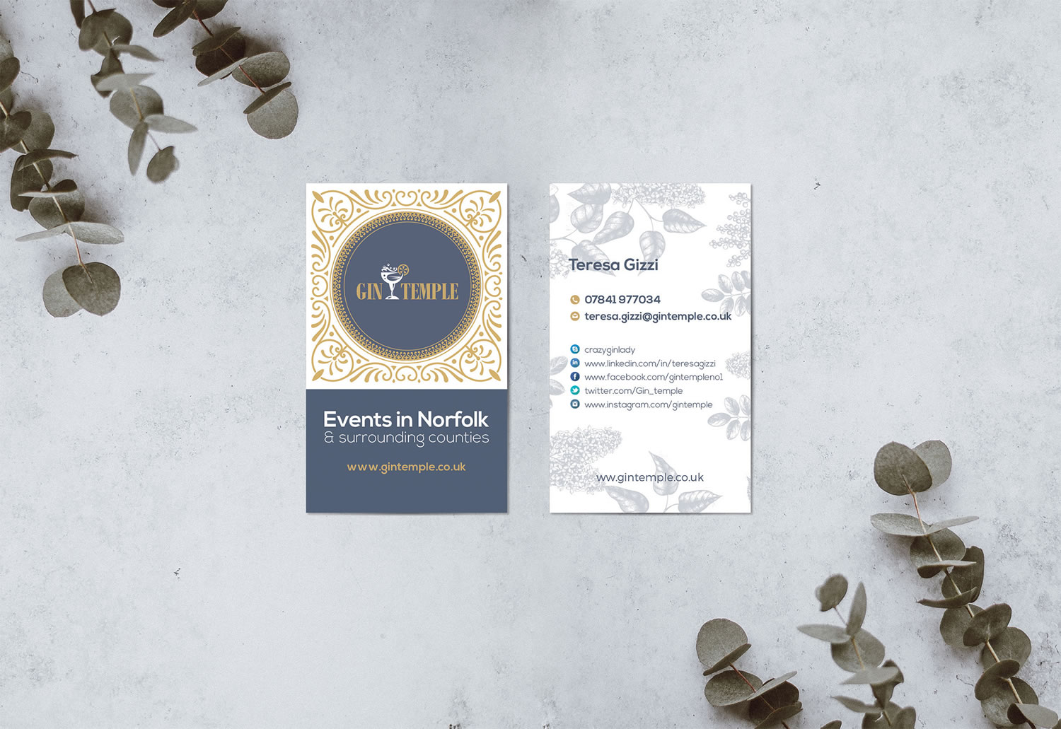 Gin Temple Brand design
