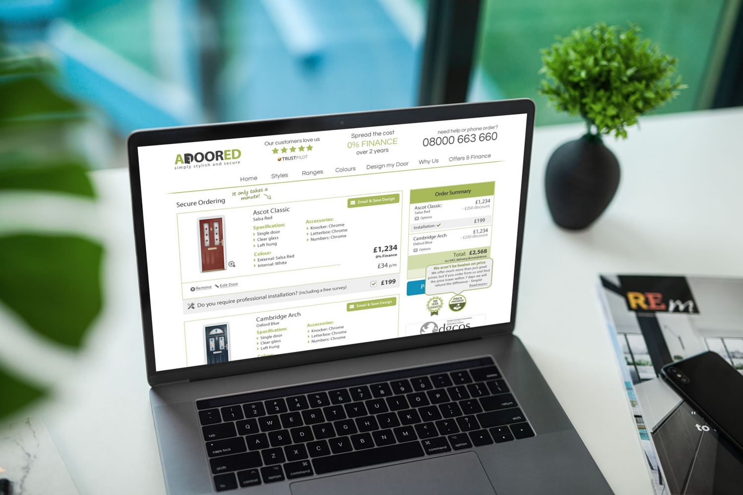 Adoored website